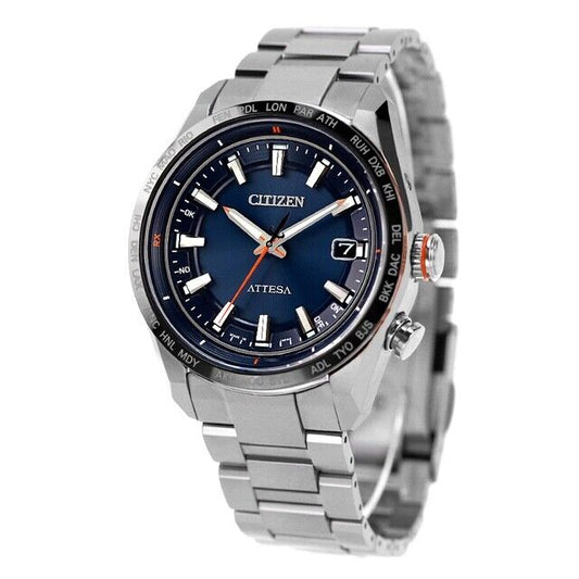 CITIZEN ATTESA CB0287-68L Titanium Analog Eco-Drive Solar Mens Watch New Japan