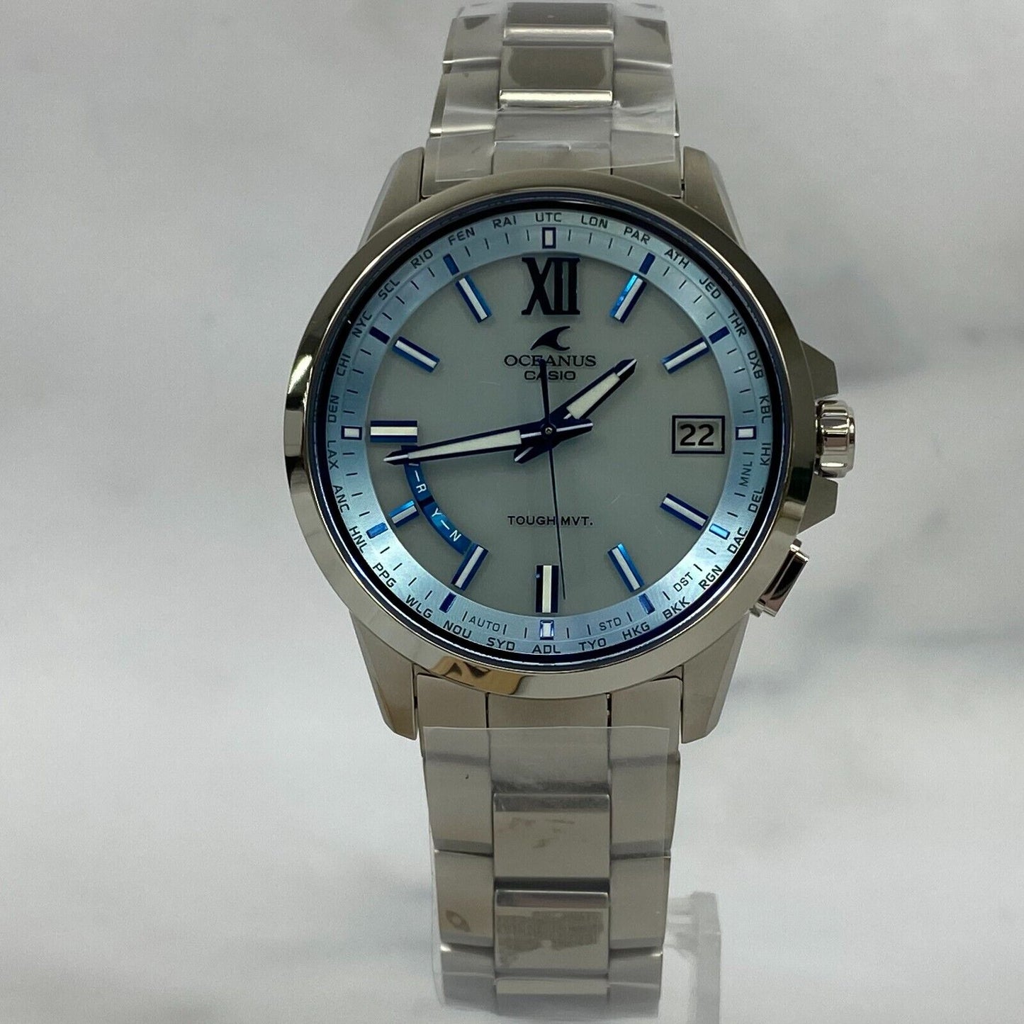 CASIO OCEANUS OCW-T150-2AJF Titanium Solar Power Mens Watch New From Japan