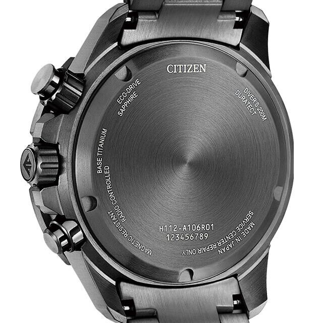 CITIZEN PROMASTER MARINE AS7146-58W Titanium Eco-Drive Solar Men Watch New Japan