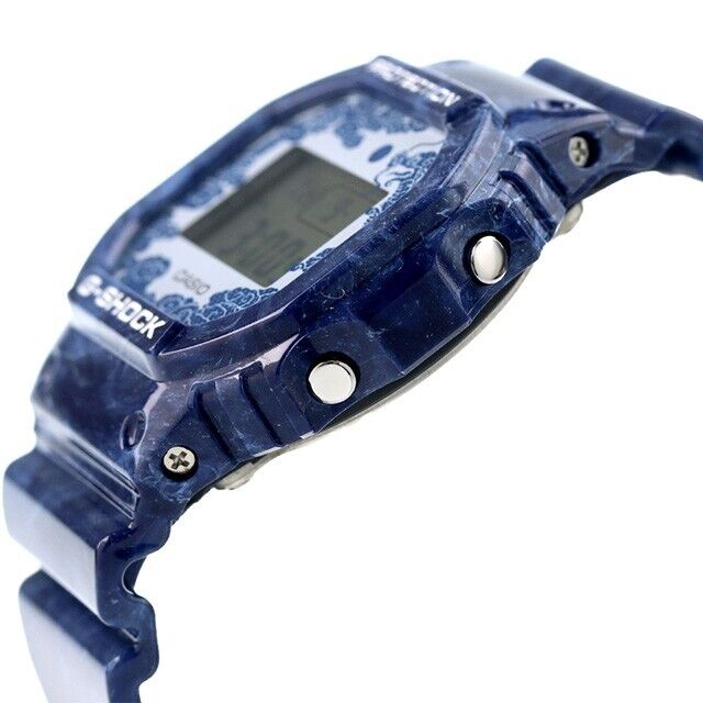 CASIO G-Shock DW-5600BWP-2 2DR Quartz Blue White Digital 200M Mens Watch New