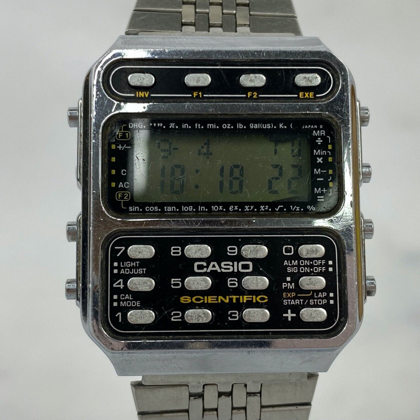 CASIO CFX-200 Digital Scientific Calculator Japan Mens Watch Vintage Excellent