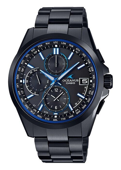 CASIO OCEANUS OCW-T2600B-1AJF Titanium Black Radio Solar 2016s Mens Watch New