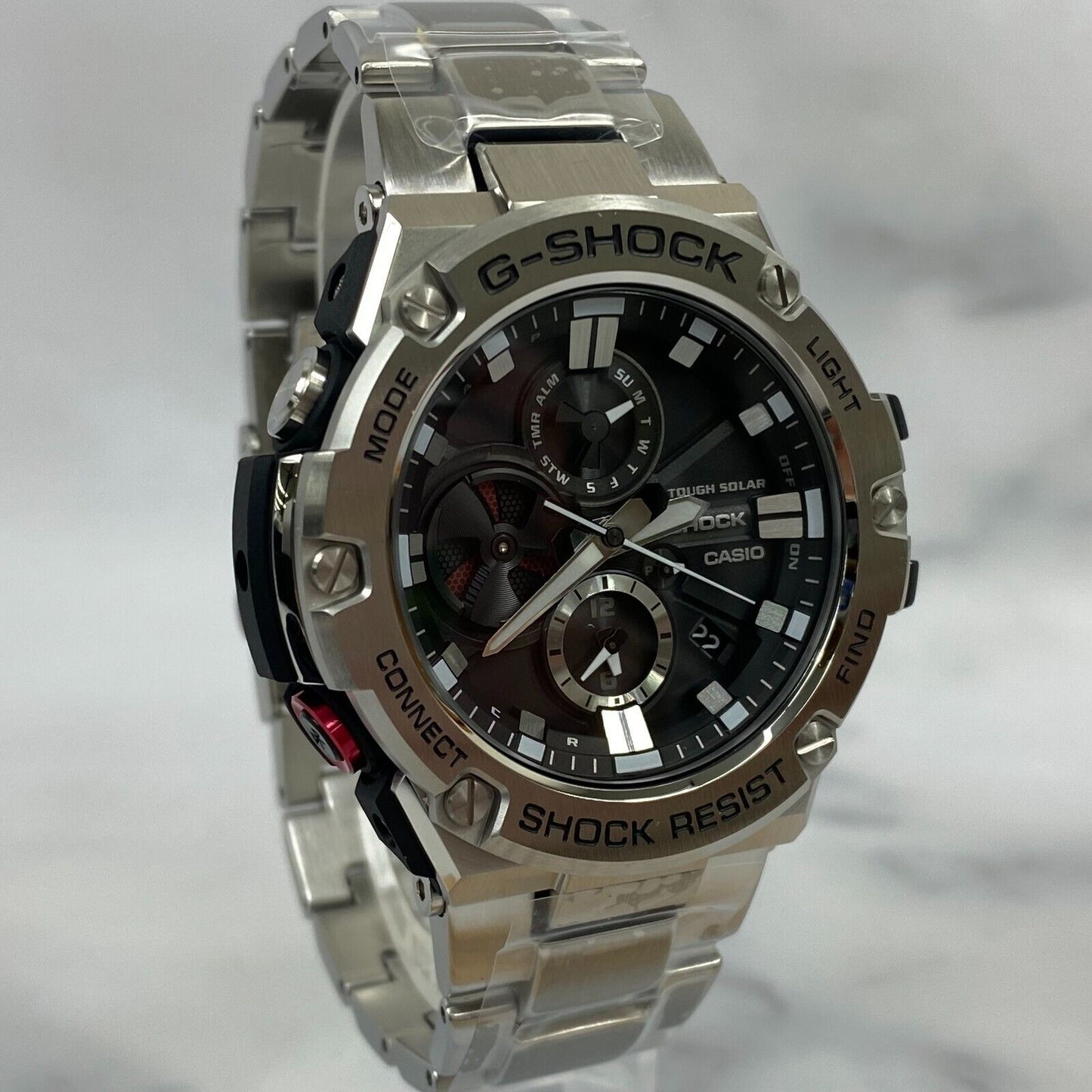 CASIO G-Shock GST-B100D-1AJF G-Steel Smartphone Link Bluetooth Solar Watch New