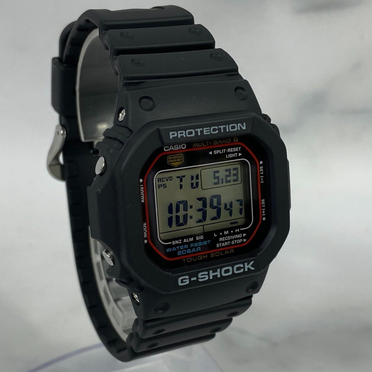 CASIO G-Shock GW-M5610U-1JF DW-5600 Solar Radio 200M Red Digital Mens Watch New