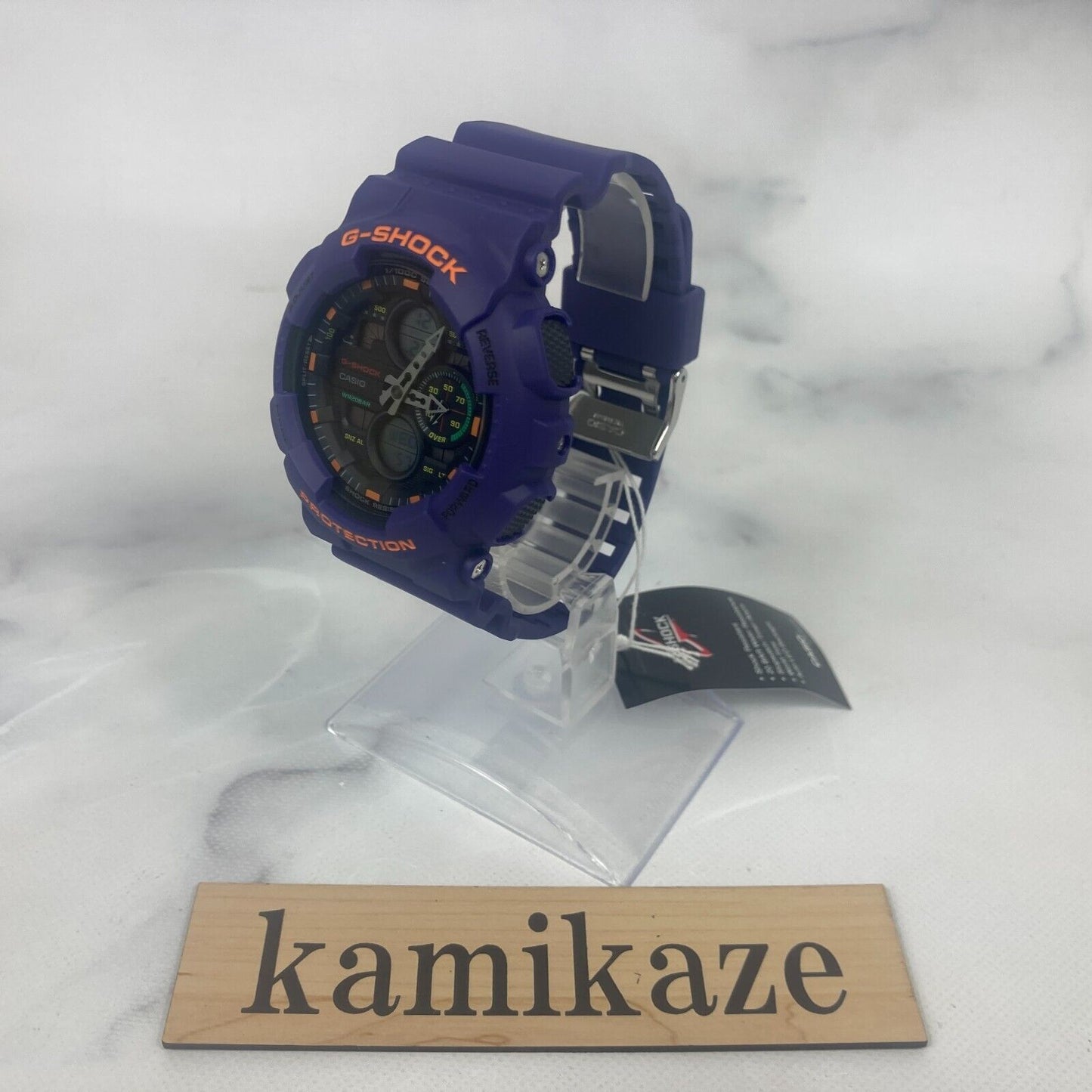 CASIO G-SHOCK GA-140-6A Purple Analog Digital Quartz Mens Watch New Japan