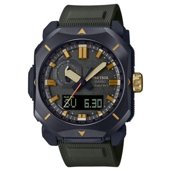 CASIO PRO TREK PRW-6900Y-3JF Analog Triple Sensor Solar Mens Watch New Japan